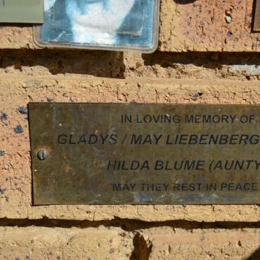 LIEBENBERG Gladys May :: BLUME Hilda