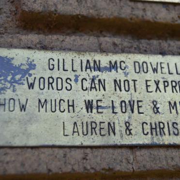 McDOWELL Gillian