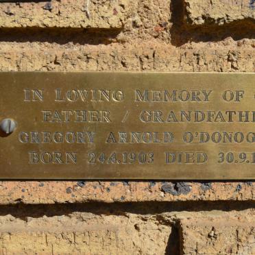 O'DONOGHUE Gregory Arnold 1903-1988
