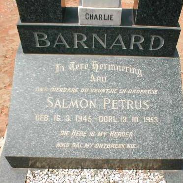 BARNARD Salmon Petrus 1945-1953