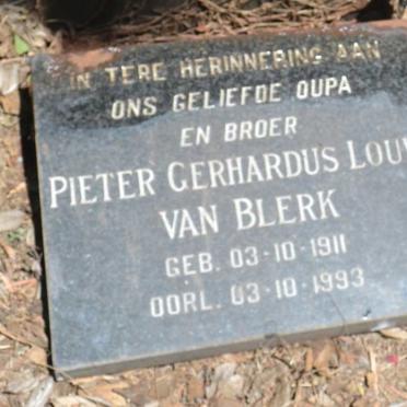 BLERK Pieter Gerhardus Louw, van 1911-1993