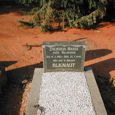 BLIGNAUT Zacharia Maria nee TALJAARD 1883-1948