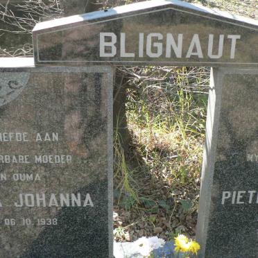 BLIGNAUT Pieter Johannes 1932-1995 &amp; Maria Johanna 1938-