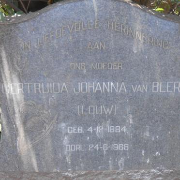 BLERK Gertruida Johanna, van nee LOUW 1884-1966