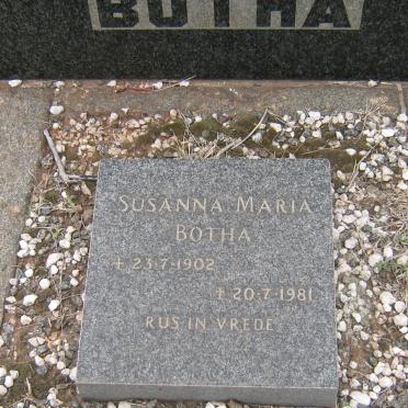 BOTHA Stephanus Johannes 1892-1955 &amp; Susanna Maria 1902-1981