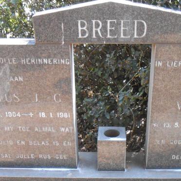 BREED Paulus J.G. 1904-1981 &amp; Vivian C. 1900-1982