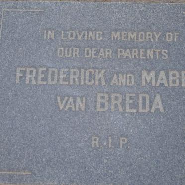 BREDA Frederick, van &amp; Mabel