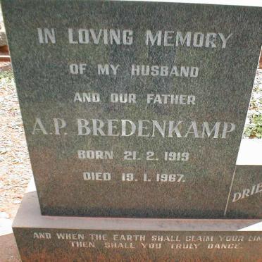 BREDENKAMP A.P. 1919-1967