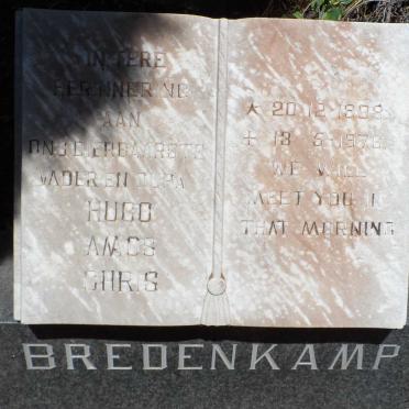 BREDENKAMP Hugo Amos Chris 1908-1976
