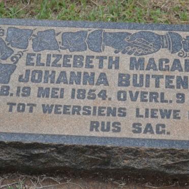 BUITENDACH Elizebeth Magarieta Johanna 1854-1923