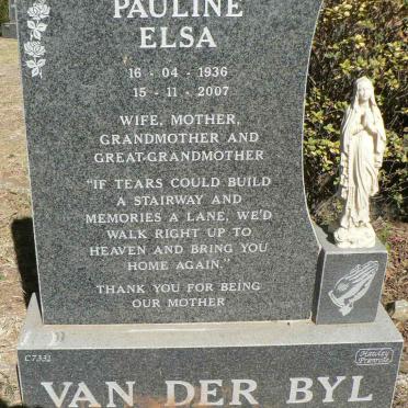BYL Pauline Elsa, van der 1936-2007