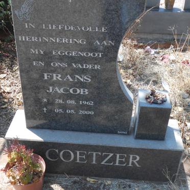 COETZER Frans Jacob 1962-2000
