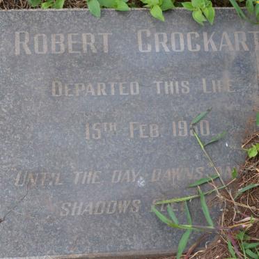 CROCKART Robert -1950 &amp; Nancy VAN BREDA -1935