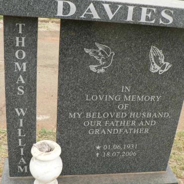 DAVIES Thomas William 1931-2006