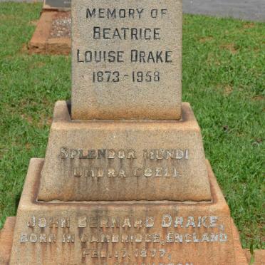 DRAKE John Bernard 1877-1935 &amp; Beatrice Louise 1873-1958