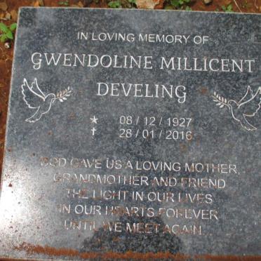 DEVELING Gwendoline Millicent 1927-2016
