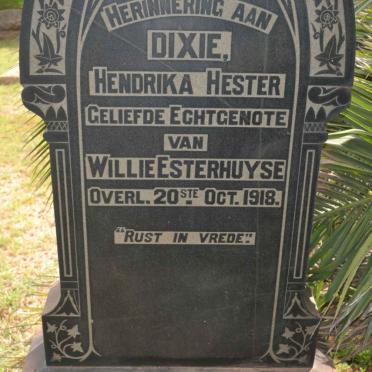 ESTHERHUYSE Hendrika Hester -1918