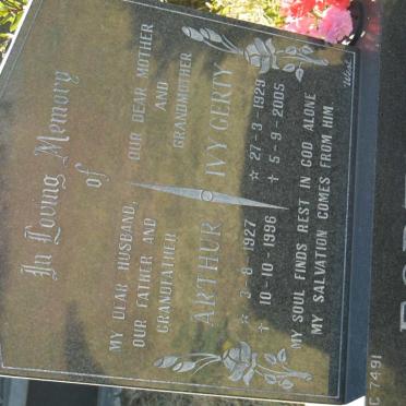 FORTUNE Arthur 1927-1996 &amp; Ivy Gerty 1929-2005