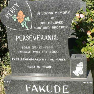 FAKUDE Perseverance 1976-2000