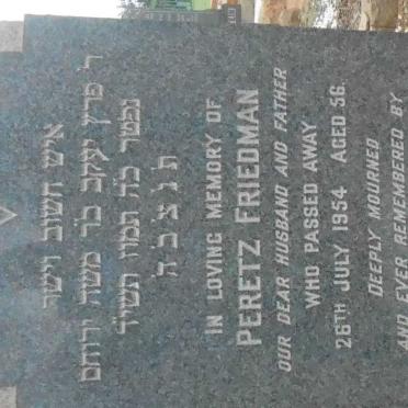 FRIEDMAN Peretz -1954