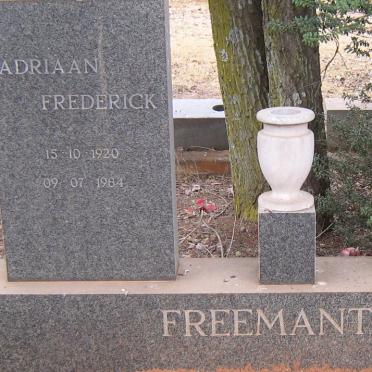 FREEMANTLE Adriaan Frederick 1920-1984