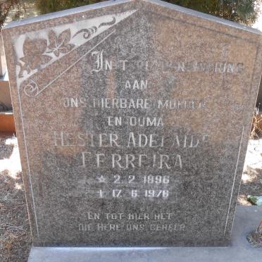 FERREIRA Hester Adelaide 1896-1976