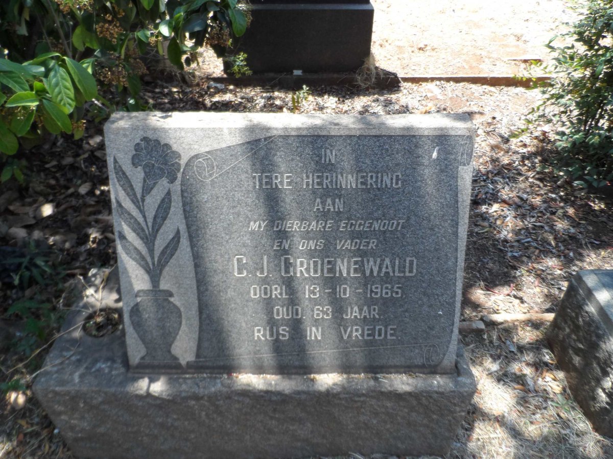 GROENEWALD C.J. -1965