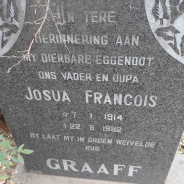 GRAAFF Josua Francois 1914-1982