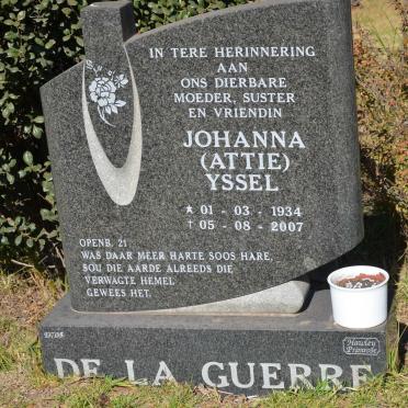 GUERRE Johanna Yssel, de la 1934-2007