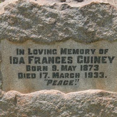 GUINEY Ida Frances 1873-1933