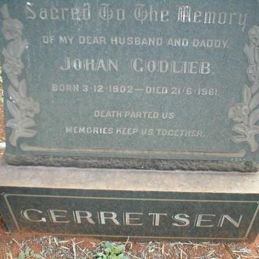 GERRETSEN Johan Godlieb 1902-1961