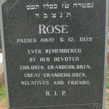 HYMAN Rose -1979