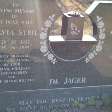 JAGER Norman John, de 1930-2014 &amp; Sylvia Sybil 1933-1997