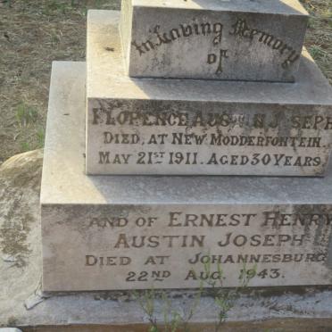 JOSEPH Ernest Henry, AUSTIN -1943 &amp; Florence -1911
