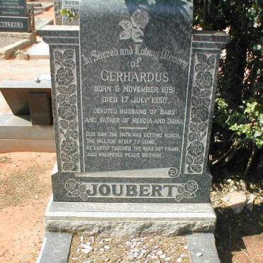 JOUBERT Gerhardus 1891-1950