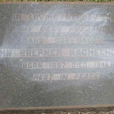 KACHELHOFFER John Brebner 1897-1949 &amp; Lizzy -1961