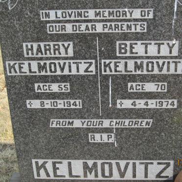 KELMOVITZ Harry -1941 &amp; Betty -1974