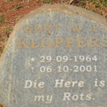 KLOPPERS Gert W.P. 1964-2001
