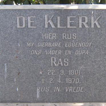 KLERK Ras, de 1901-1970