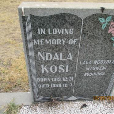KOSI Ndala 1913-1958