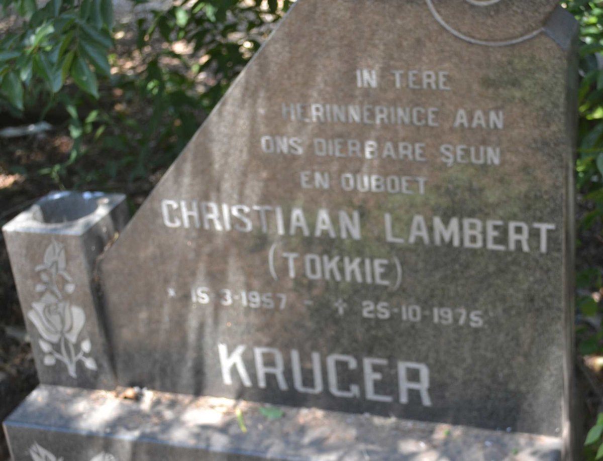KRUGER Christiaan Lambert 1957-1975