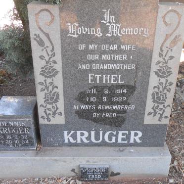 KRUGER Fred 1909-1990 &amp; Ethel 1914-1982 :: KRUGER Dennis 1938-1994