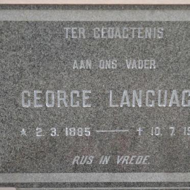 LANGUAGE George 1885-1974