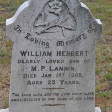 LANNIN William Herbert -1905
