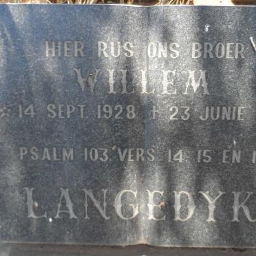 LANGEDYK Willem 1928-1872