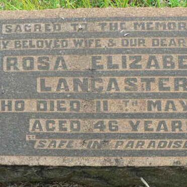 LANCASTER Rosa Elizabeth -1929