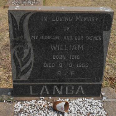 LANGA William 1910-1950