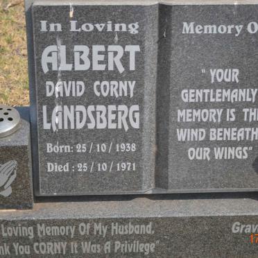 LANDSBERG Albert David Corny 1938-1971