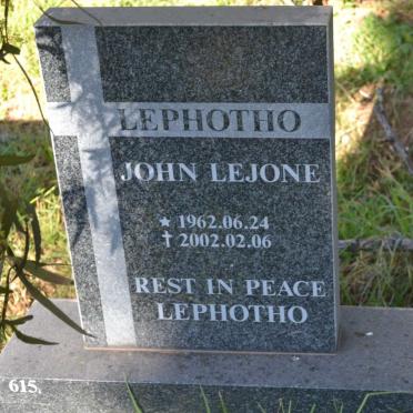 LEPHOTHO John Lejone 1962-2002