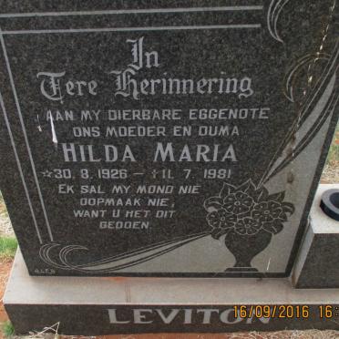 LEVITON Hilda Maria 1926-1981